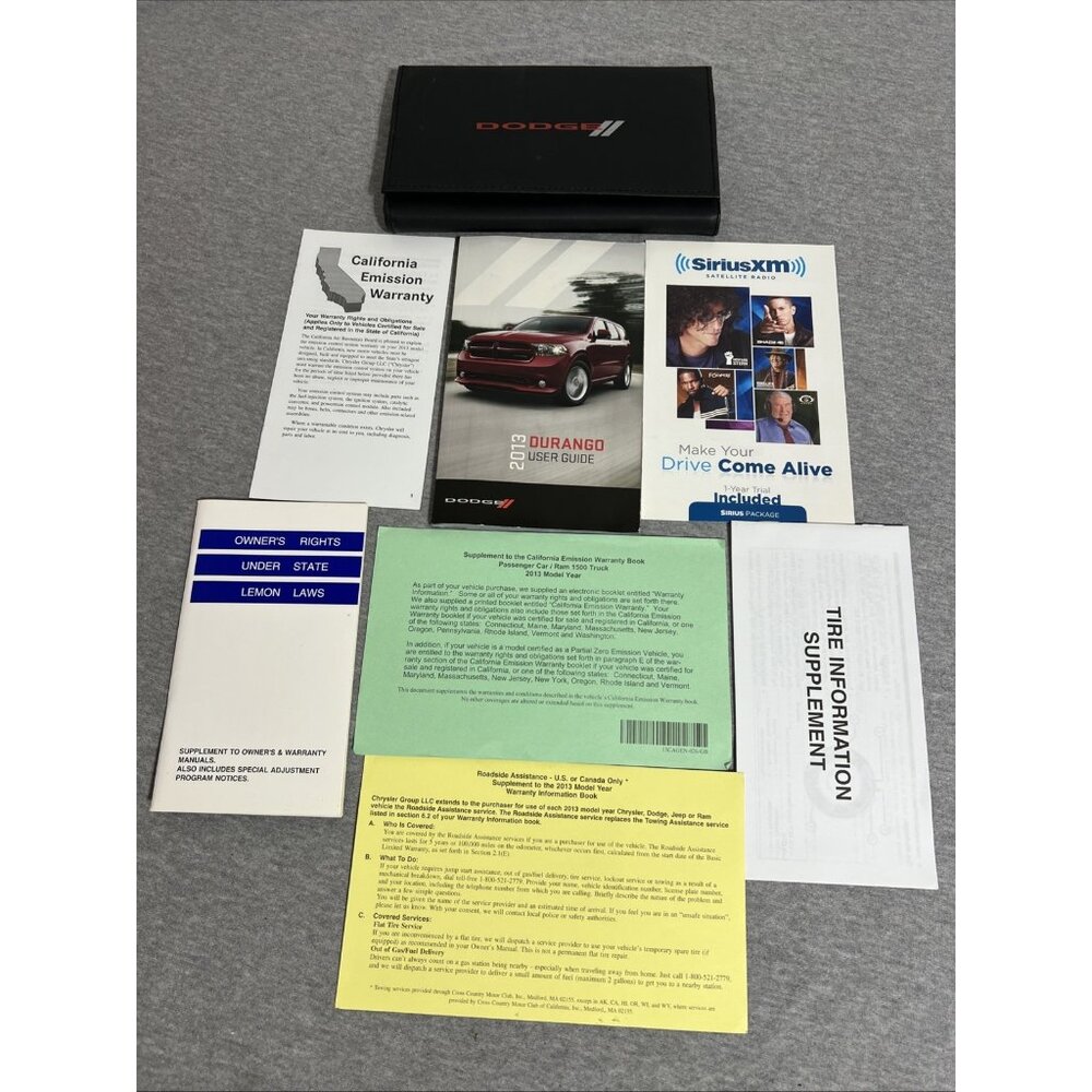 2013 Dodge Durango Owners Manual Users Guide Book 13 OEM#13WD01-926-AA